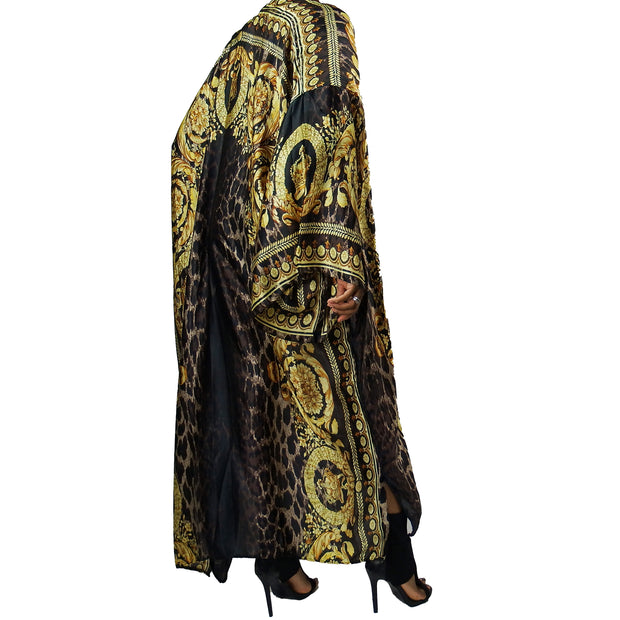 Leopard kimono cover up, leopard kimono jacket