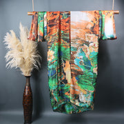 Jungle Look | Kimono Duster (Open Front) | Floor Length Long Robe